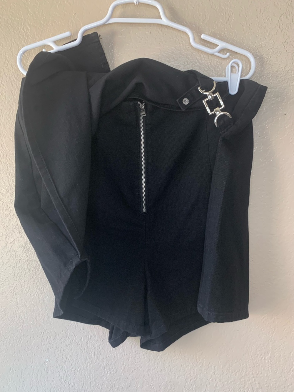 CIDER Buckle Detail Black Denim Office Siren Y2K Skort Size 1X NWT - Picture 9 of 10